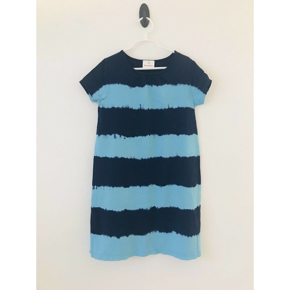 Hanna Andersson 130 7 Tie Dye Dress Navy Blue